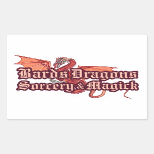 Bards, Dragons, Sorcery and Magick Stickers