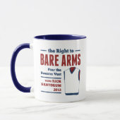 Bare Arms Rick Santorum Sweater Vest 2012 Mug (Left)