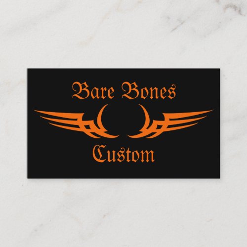 Bare Bones Custom Motorcycle Business Cards