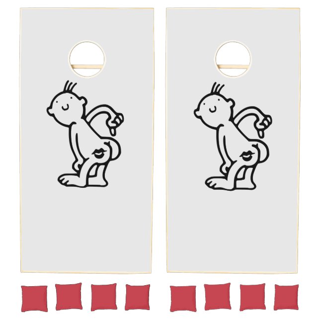 BARE BUTT FUNNY CORNHOLE SET (Set)
