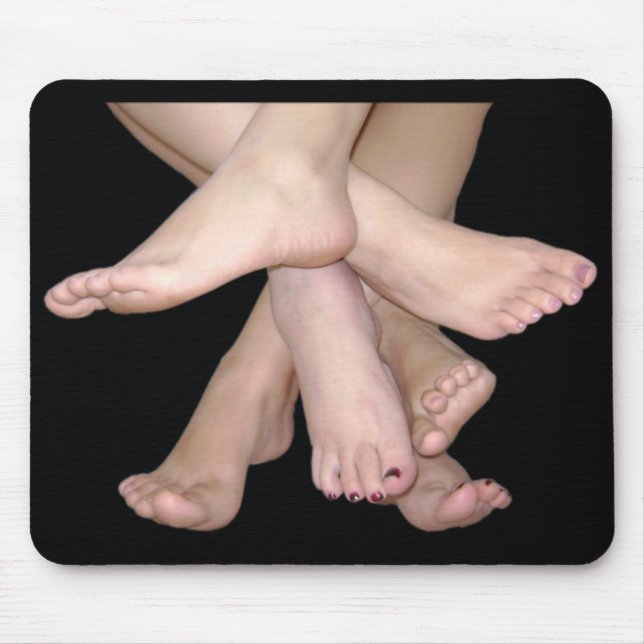 Bare Feet Art Mouse Pad (Front)