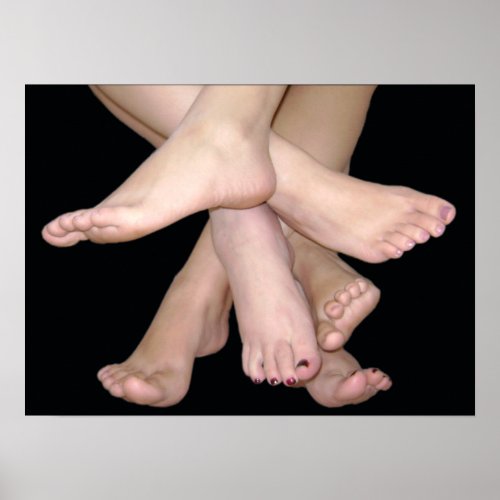 Bare Feet Art Poster