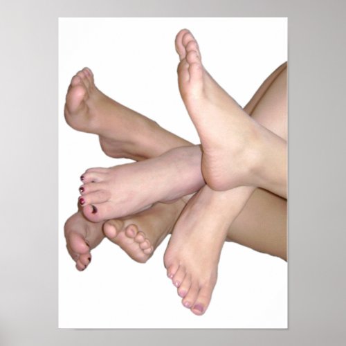 Bare Feet Art Poster
