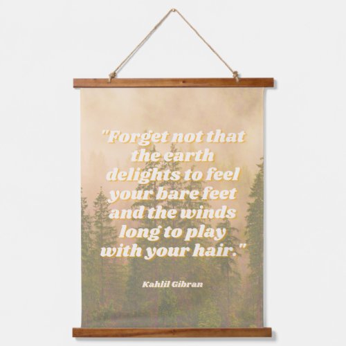 Bare Feet Hippie Quote Wilderness Woods Wall Art