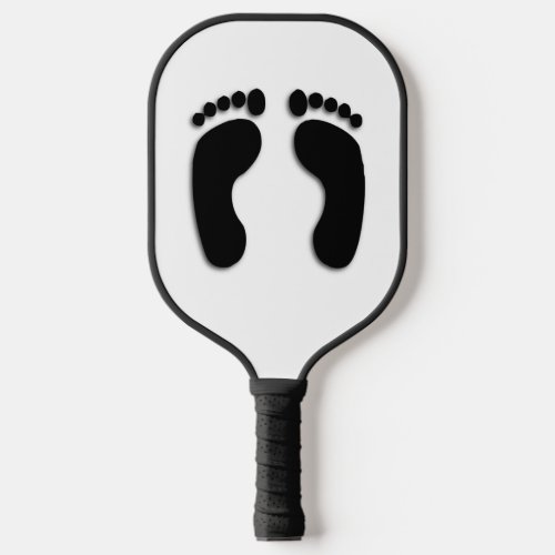 Bare Feet Prints Pickleball Paddle