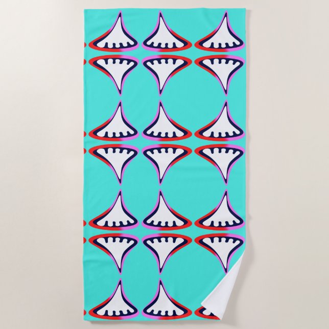 Bare-foot beach towel (Front)