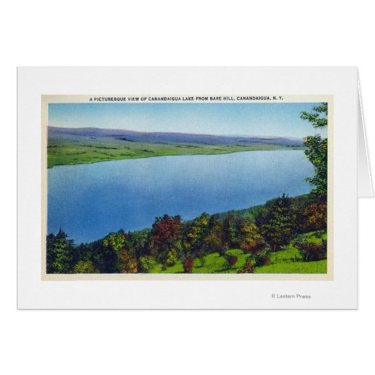 Bare Hill View of Canandaigua Lake Cards (Front Horizontal)