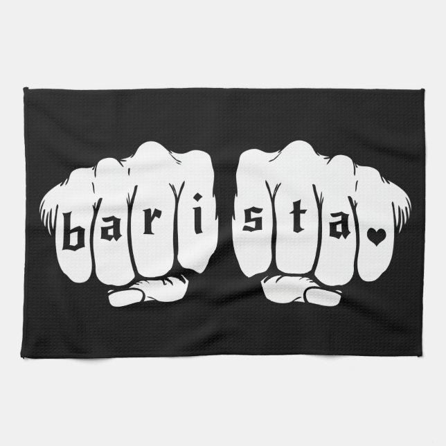 Bare Knuckle Barista Towel (Horizontal)