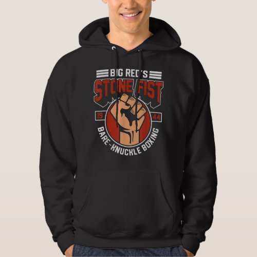 Bare_Knuckle Boxing Club Fighter Training Gym Ston Hoodie