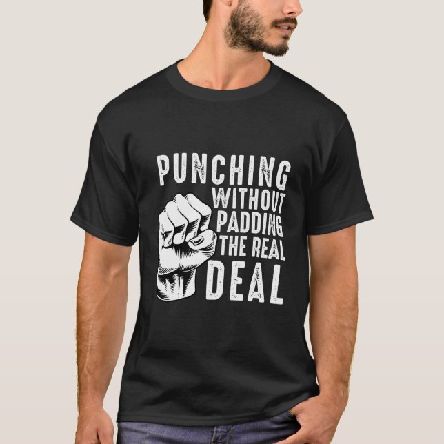 Bare Knuckle Boxing Men Fist Fighting Knuckle Figh T-Shirt (Front)