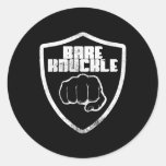 Bare Knuckle Fighter Fighting Boxing Bareknuckle Classic Round Sticker