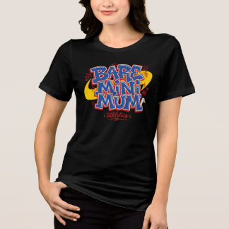 Bare Minimum Athletics Shirt, 90s Varsity Parody Tri-Blend Shirt