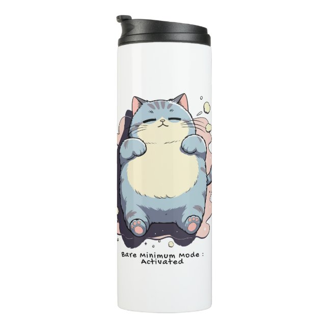 Bare Minimum Mode Activated – Relatable Mood Thermal Tumbler (Rotated Right)