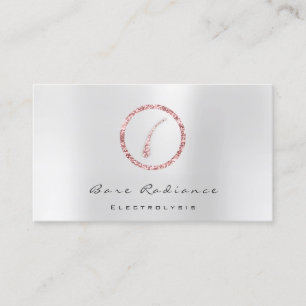 Bare Radiance Electrolysis Waxing Beauty Gray Business Card