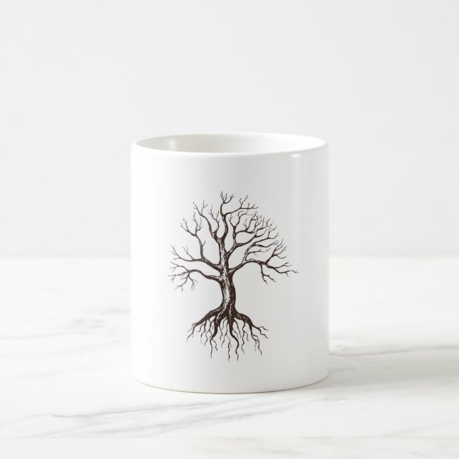 Bare tree coffee mug (Center)