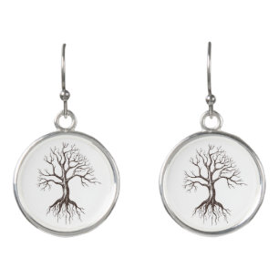 Bare tree earrings