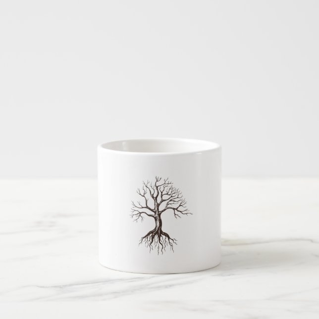 Bare tree espresso cup (Front)