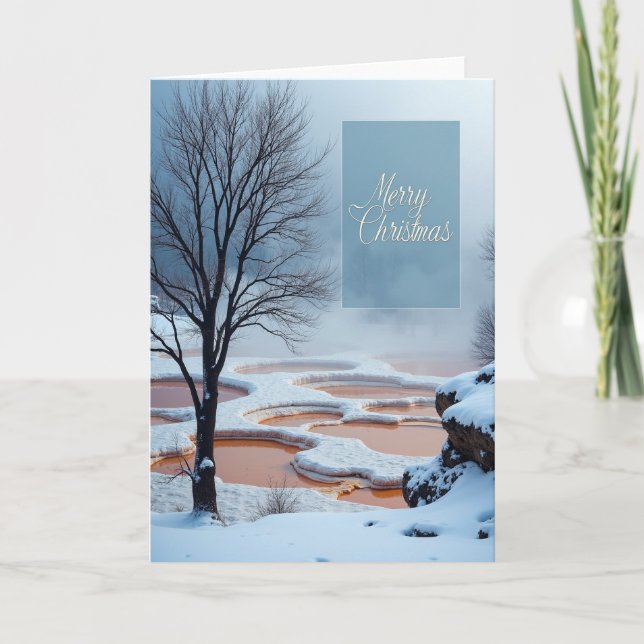 Bare Tree Winter Christmas Card (Front)