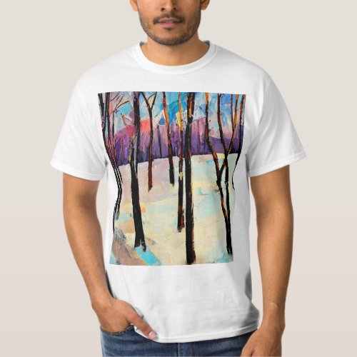 Bare Trees in snow 6 T_Shirt