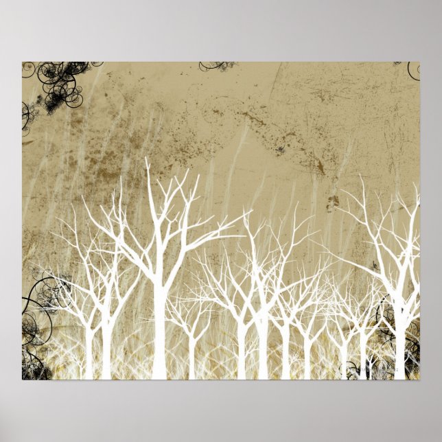 Bare Winter Trees Poster (Front)