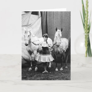 Bareback Girl: 1904 Card