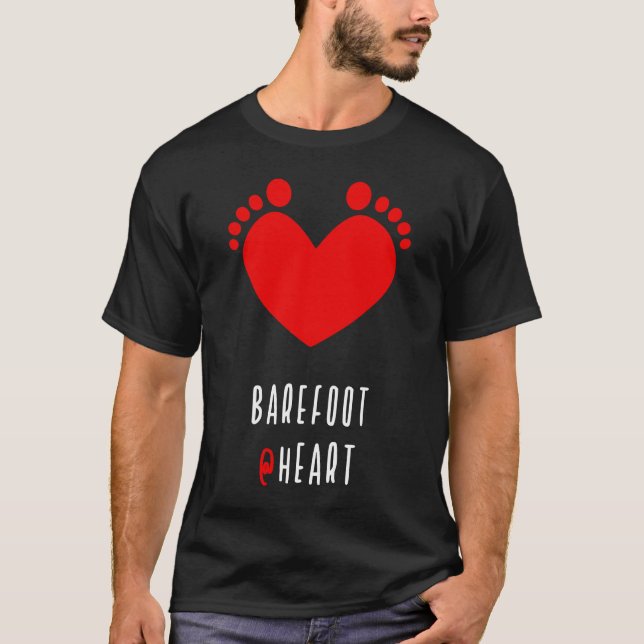 Barefoot At Heart Yoga T-Shirt (Front)