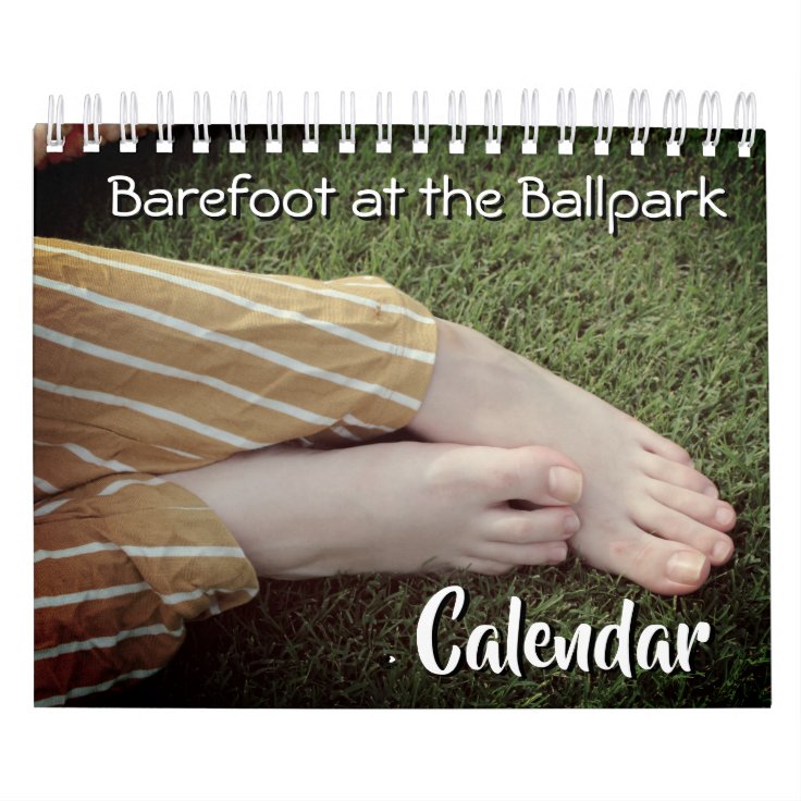 Barefoot at the Ballpark TwoPage Calendar Zazzle