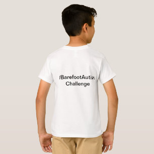 Barefoot Autism Challenge kids shirt