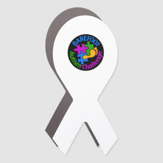 Barefoot Autism Challenge Trucker Hat Car Magnet
