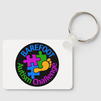 Barefoot Autism Challenge Trucker Hat Keychain