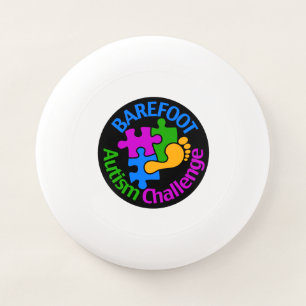Barefoot Autism Challenge Trucker Hat Wham-O Frisbee