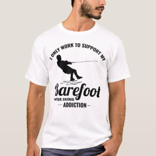 Barefoot Barefooting skiing Water sport Motorboat T-Shirt