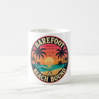 Barefoot & Beach Bound Badge Color Morph Mug