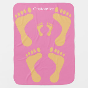 Barefoot Beach Bum Thunder_Cove Baby Blanket