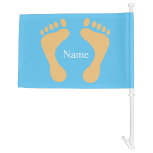 Barefoot Beach Bum Thunder_Cove  Car Flag