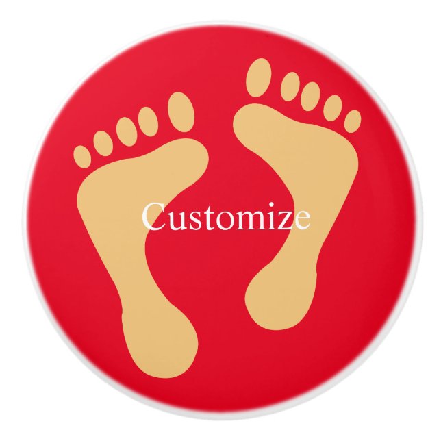 Barefoot Beach Bum Thunder_Cove  Ceramic Knob (Front)