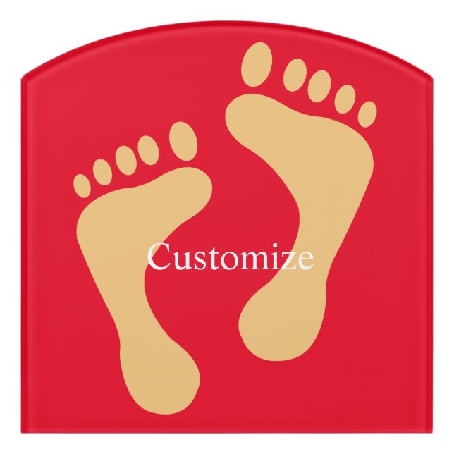 Barefoot Beach Bum Thunder_Cove  Door Sign (Contour Front)