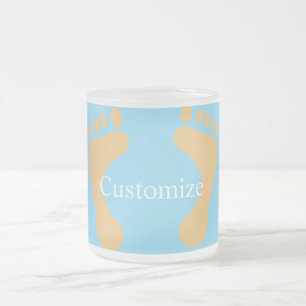 Barefoot Beach Bum Thunder_Cove Frosted Glass Coffee Mug