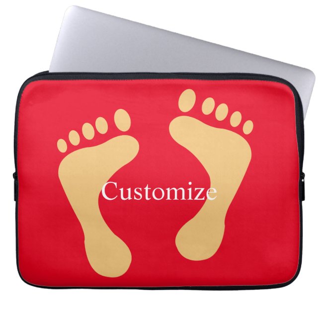 Barefoot Beach Bum Thunder_Cove Laptop Sleeve (Front)