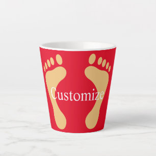 Barefoot Beach Bum Thunder_Cove Latte Mug