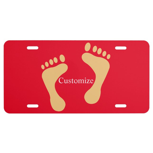 Barefoot Beach Bum Thunder_Cove  License Plate (Front)