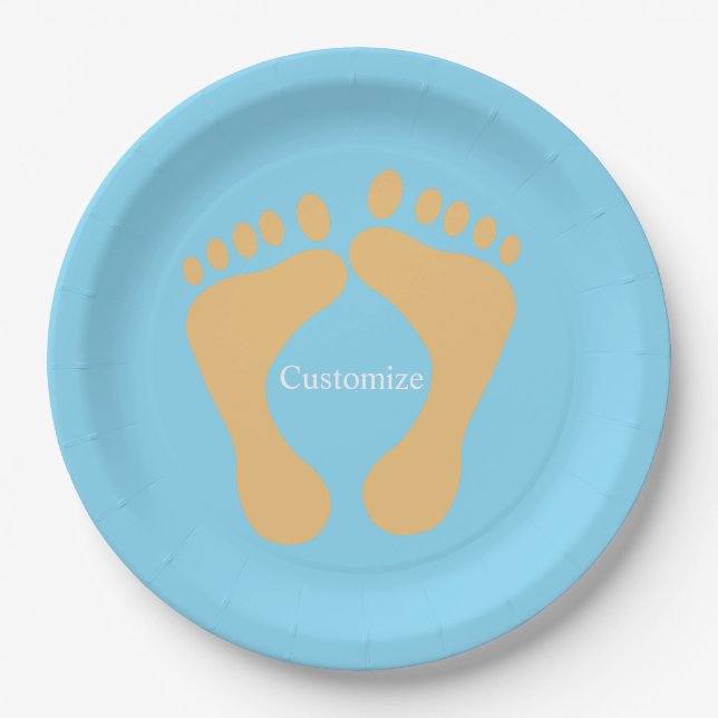Barefoot Beach Bum Thunder_Cove   Paper Plates (Front)