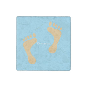 Barefoot Beach Bum Thunder_Cove Stone Magnet