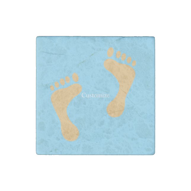 Barefoot Beach Bum Thunder_Cove Stone Magnet (Front)