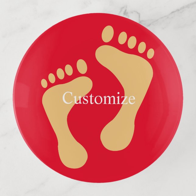 Barefoot Beach Bum Thunder_Cove Trinket Tray (Front)