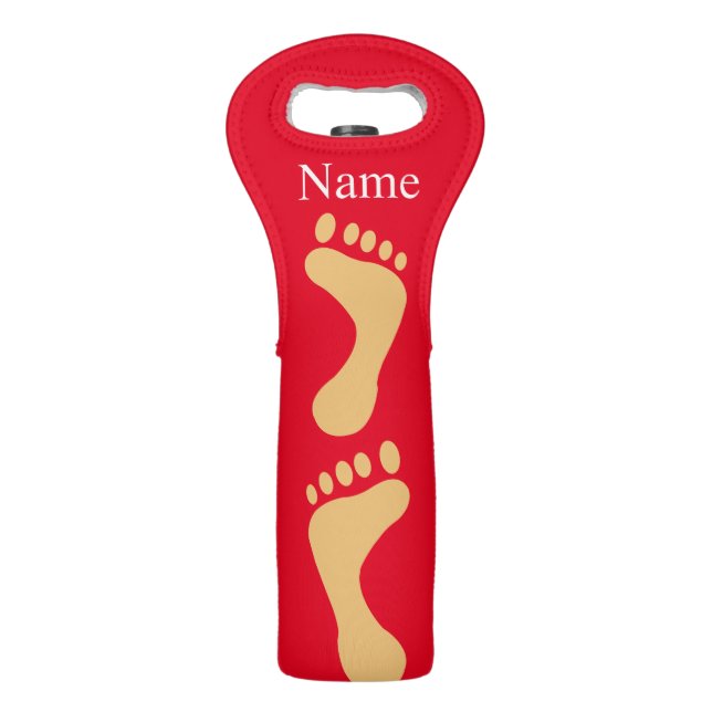 Barefoot Beach Bum Thunder_Cove Wine Bag (Front)