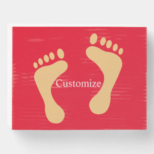 Barefoot Beach Bum Thunder_Cove Wooden Box Sign