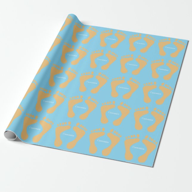 Barefoot Beach Bum Thunder_Cove  Wrapping Paper (Unrolled)