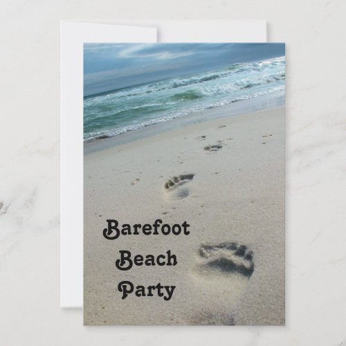 Barefoot Beach Party Invitation