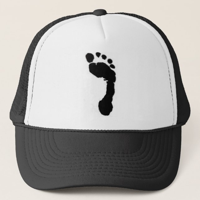 Barefoot Brand trucker hat featuring logo (Front)